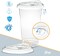 24 oz. Clear Cups with Straw less Sip-Lids, PET Crystal Clear Disposable 24 oz Plastic Coffee Cups with Lids